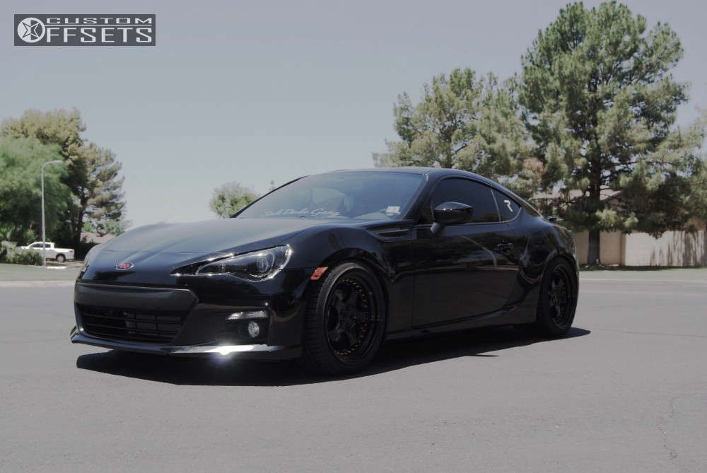 2016 Subaru BRZ Wheel Offset Nearly Flush Coilovers | 431383 | Custom