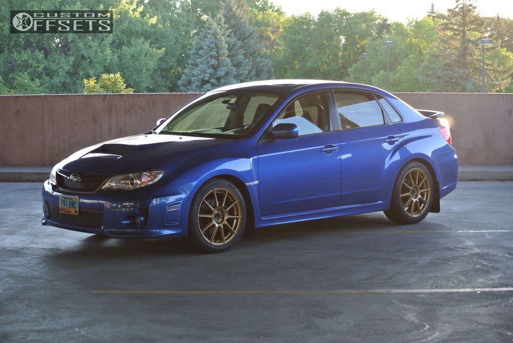 2013 Subaru WRX with 18x8 45 Enkei Ts10 and 245/40R18