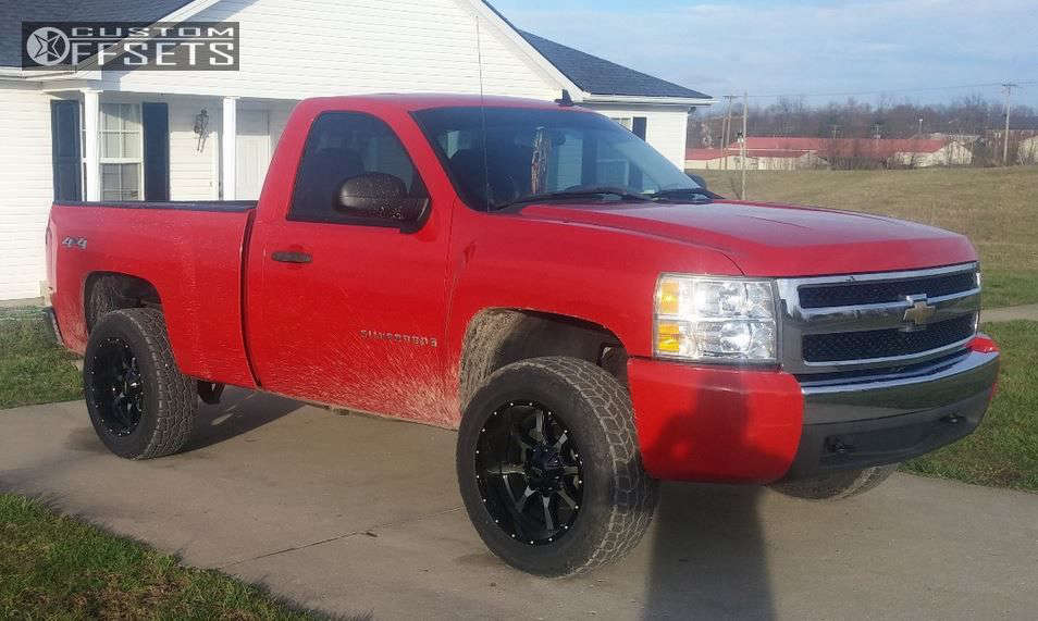 2008 Chevrolet Silverado 1500 with 20x10 -24 Moto Metal MO970 and 275 ...