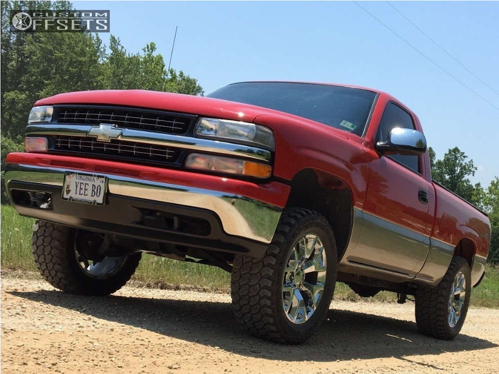 2000 Chevrolet Silverado 1500 with 20x9 27 OE Performance 150 and 33/12 ...