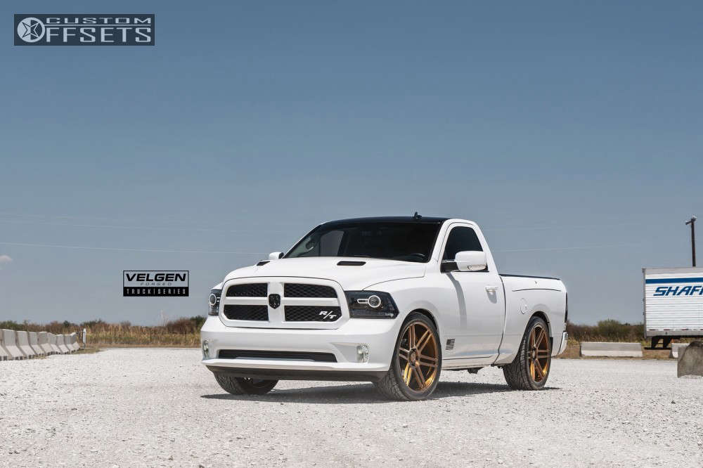 2016 Ram 1500 with 24x10 30 Velgen Vft6 and 305/35R24 Toyo Tires Proxes ...