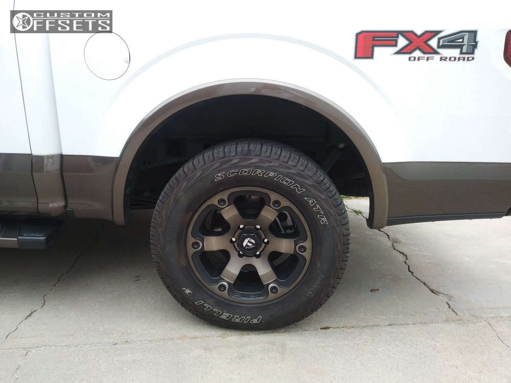 2017 Ford F150 with 18x9 1 Fuel Beast and 275/65R18 Pirelli Scorpion
