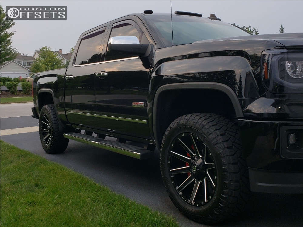 2015 GMC Sierra 1500 with 20x9 1 Fuel Contra and 275/60R20 Nitto Ridge
