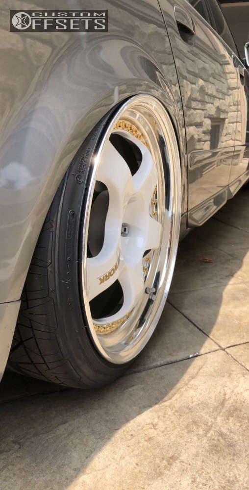 2003 Audi A4 Quattro with 19x9 31 Work Meister S1 3p and 225