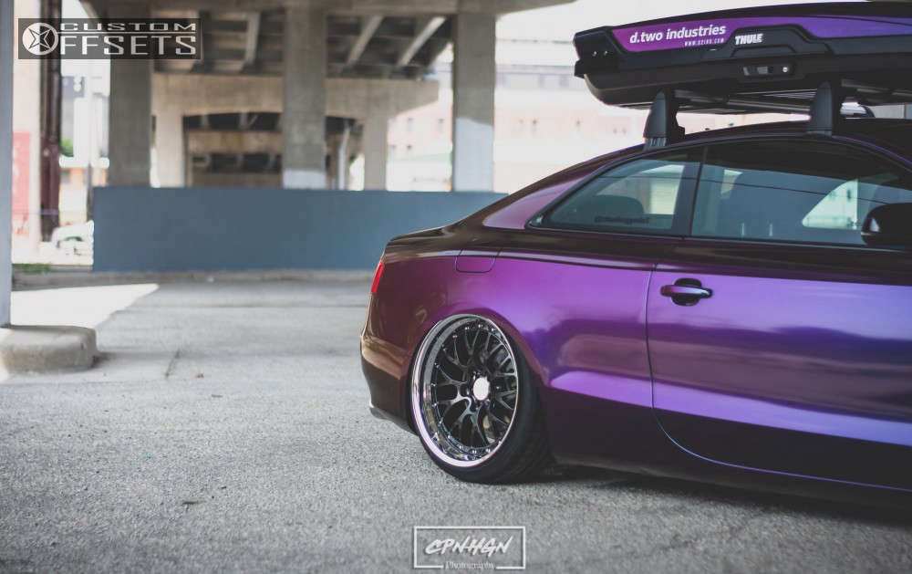 2011 Audi A5 Wheel Offset Tucked Air Suspension 454909 Custom Offsets