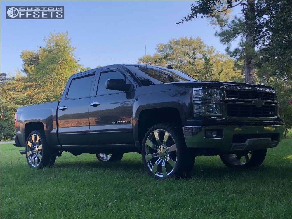 2015 Chevrolet Silverado 1500 with 24x10 31 OE Performance 144 and 33/ ...