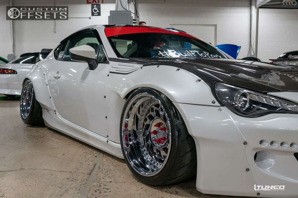 2014 Scion FRS with 18x10.5 15 WatercooledIND Md1 and 255/40R18 Toyo