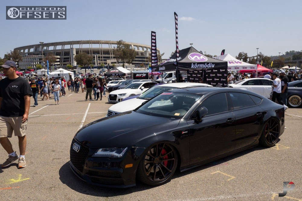 2013 Audi A7 Quattro with 21x10.5 25 Rotiform Spf and 275/30R21 Hankook ...