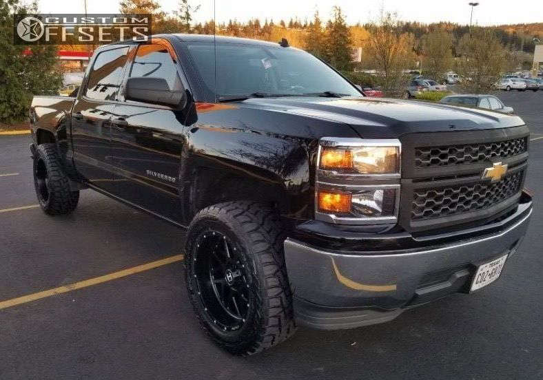 2014 Chevrolet Silverado 1500 with 20x10 19 Hostile Sprocket and 305