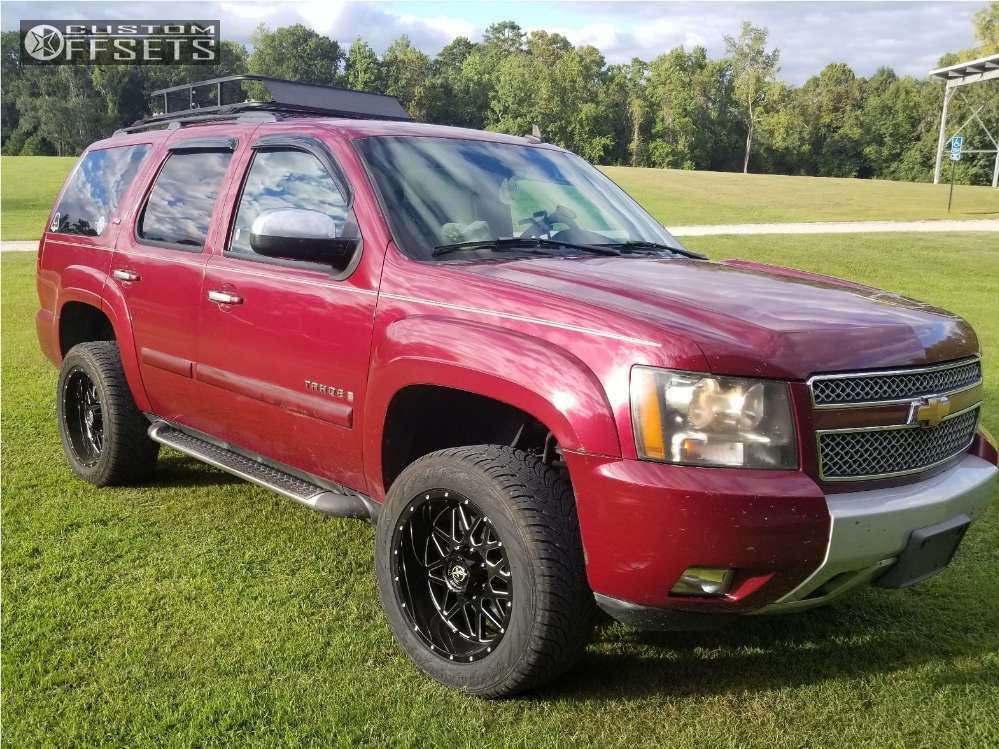 2007 Chevrolet Tahoe with 20x10 24 XF Offroad Xf211 and 275/40R20