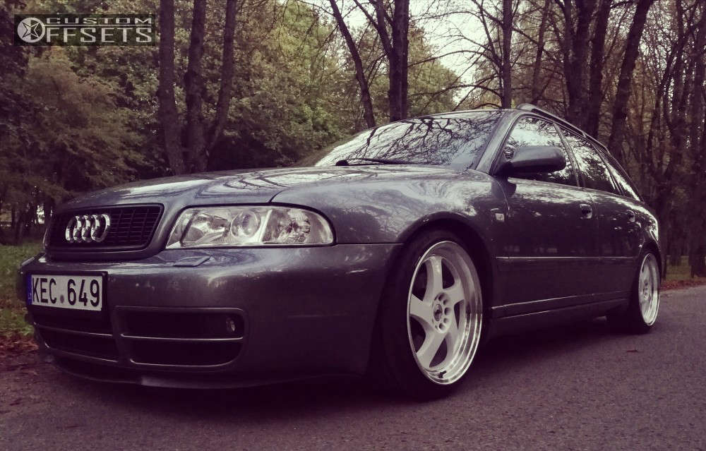 2001 Audi A4 with 18x8.5 40 Japan Racing Jr15 and 205/40R18