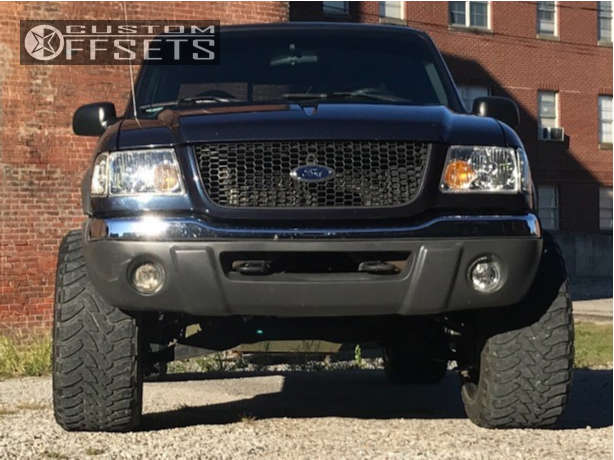 2001 Ford Ranger with 20x12 -44 TIS 544V and 33/12.5R20 Toyo Tires Open ...
