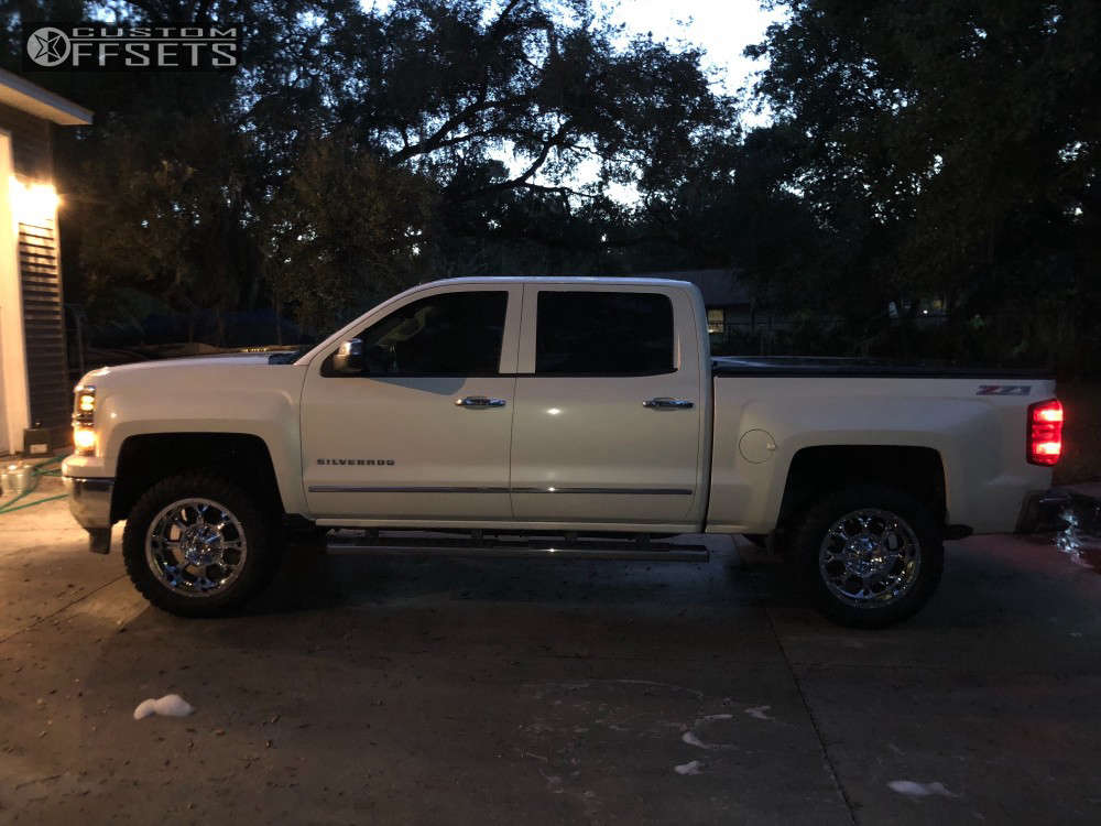 2014 Chevrolet Silverado 1500 with 20x10 12 Fuel Krank and 33/12.5R20