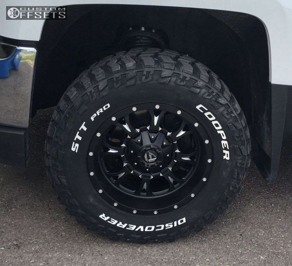2016 Chevrolet Silverado 1500 with 18x9 12 Fuel Krank and 285/65R18