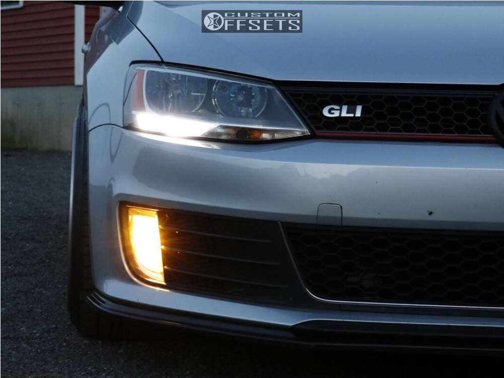 2014 Volkswagen Jetta Wheel Offset Poke Coilovers 494276 Custom Offsets