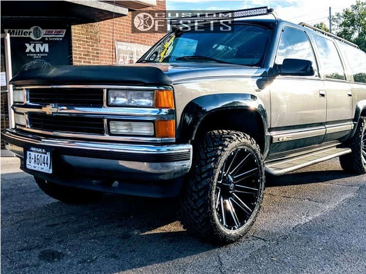 1999 Chevrolet K1500 Suburban with 22x10 -18 Fuel Contra and 33/12.5R22 ...