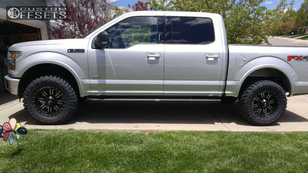 2015 Ford F150 with 18x9 Red Dirt Road Dirt and 33/12.5R18 Toyo Tires Open Country M/T and
