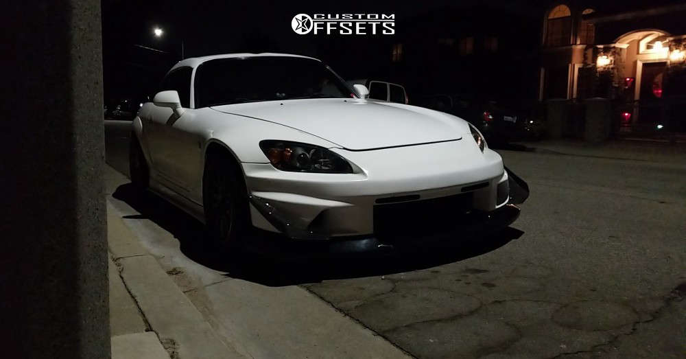 2000 Honda S2000 with 17x9 35 WedsSport Tc-105n and 255/45R17