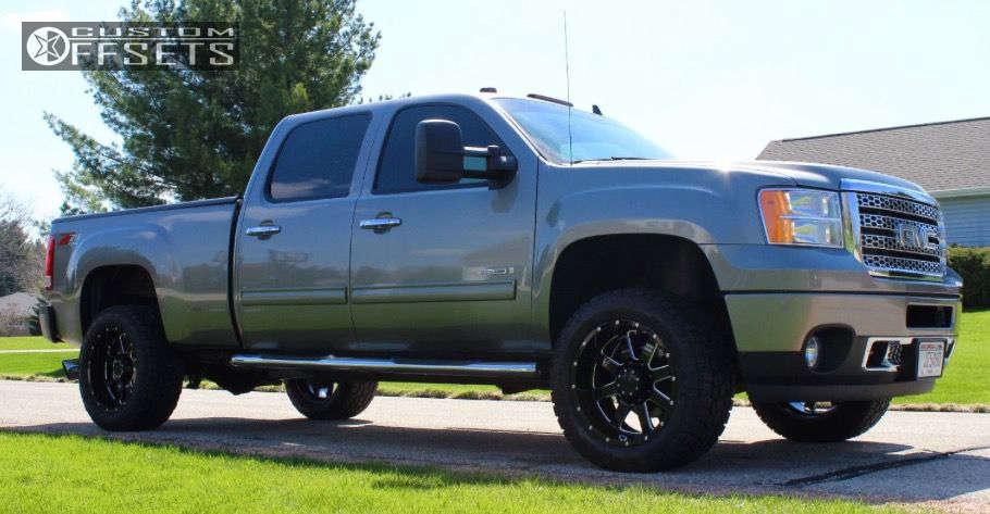 Coilover Leveling Kit 2008 GMC Sierra 2500 HD with 20x10 -19 Gear Off-Road Big Block and 285 ...