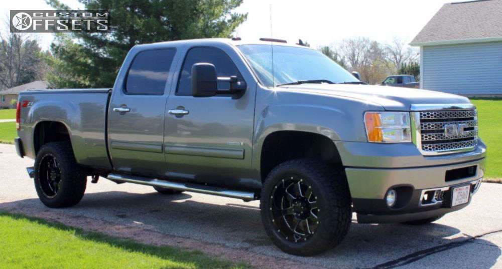 Coilover Leveling Kit 2008 GMC Sierra 2500 HD with 20x10 -19 Gear Off-Road Big Block and 285 ...