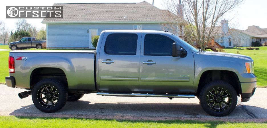 Coilover Leveling Kit 2008 GMC Sierra 2500 HD with 20x10 -19 Gear Off-Road Big Block and 285 ...