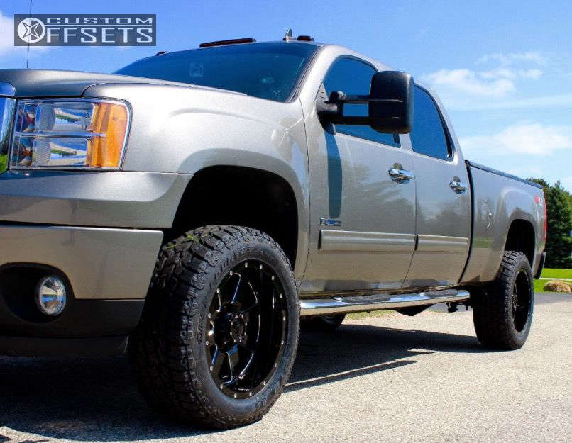 Coilover Leveling Kit 2008 GMC Sierra 2500 HD with 20x10 -19 Gear Off-Road Big Block and 285 ...