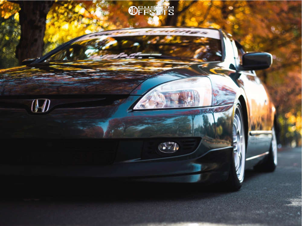 2004 Honda Accord with 17x8.5 40 Enkei RPF1 and 225/40R17 Yokohama ...