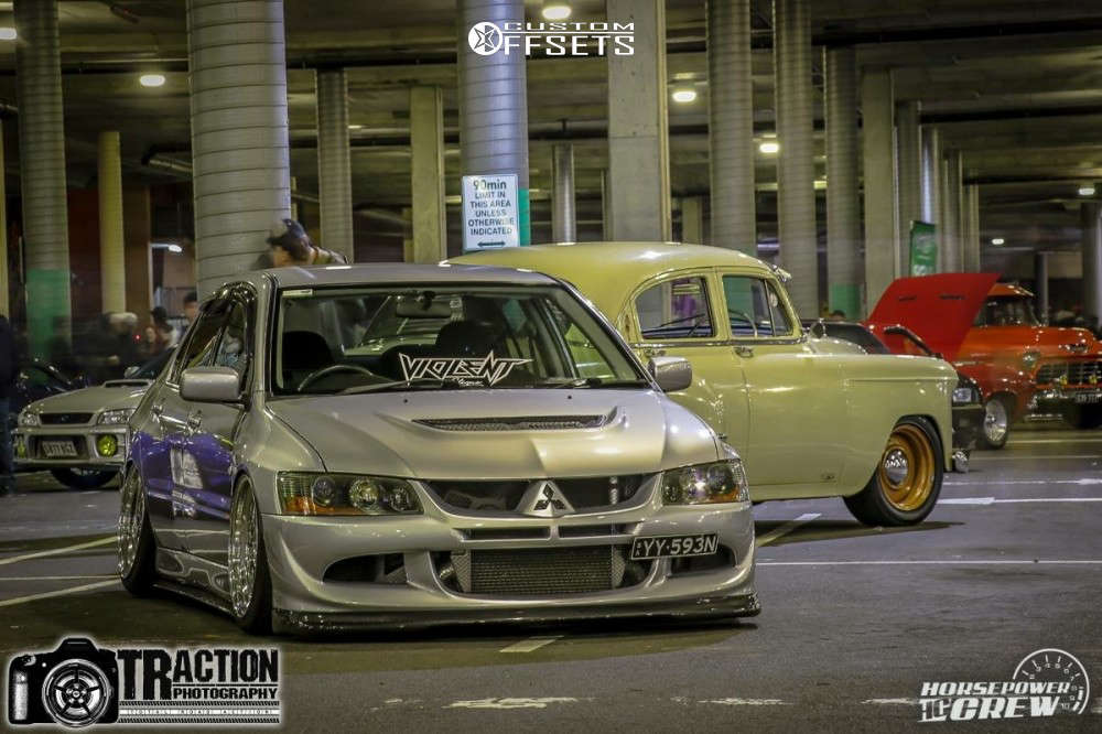 2003 Mitsubishi Lancer with 18x10 32 CCW Lm20 and 235/40R18