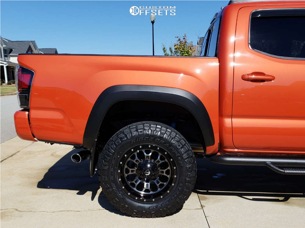 2016 Toyota Tacoma with 18x9 -12 Fuel Crush and 275/70R18 Nitto Ridge ...