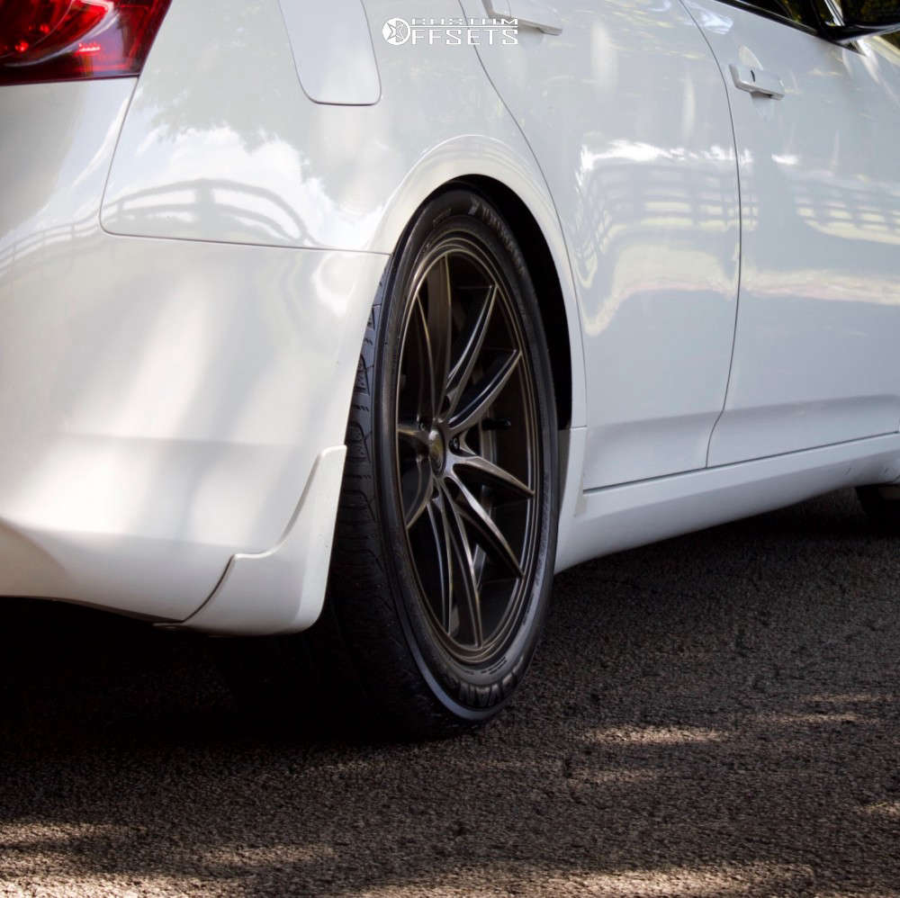 2011 INFINITI G37 with 18x9 42 Konig Oversteer and 255/40R18 Yokohama