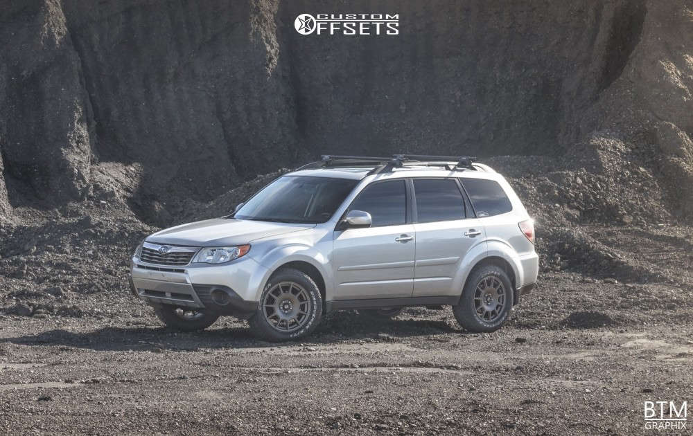 2010 Subaru Forester with 17x7.5 48 Sparco Terra and 235/60R17 Cooper ...
