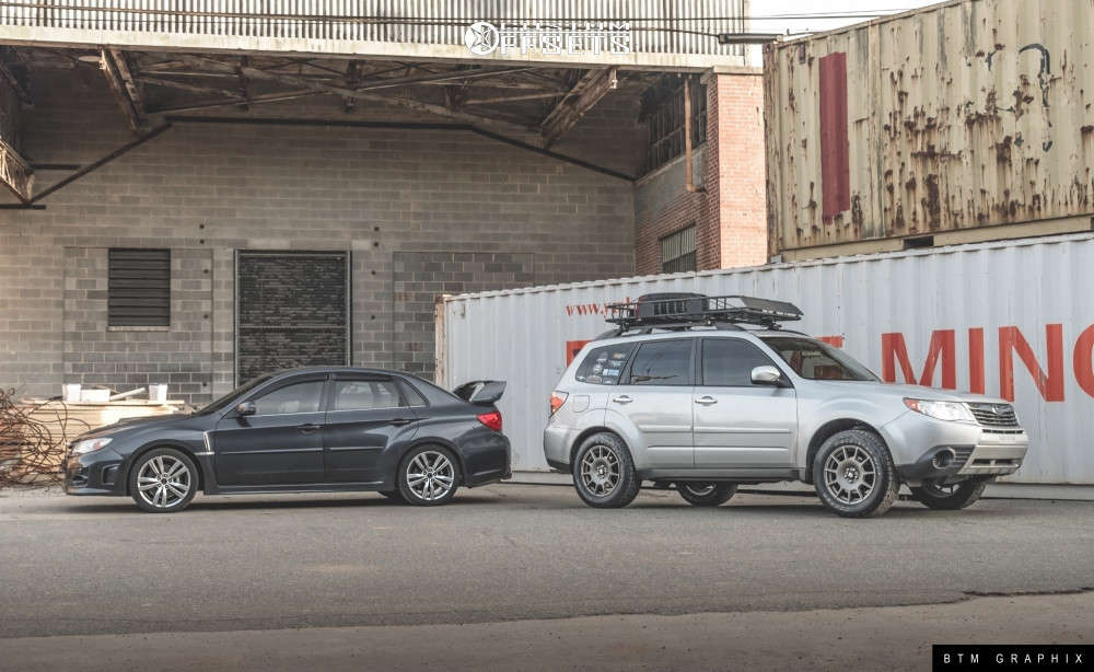 2010 Subaru Forester with 17x7.5 48 Sparco Terra and 235/60R17 Cooper ...