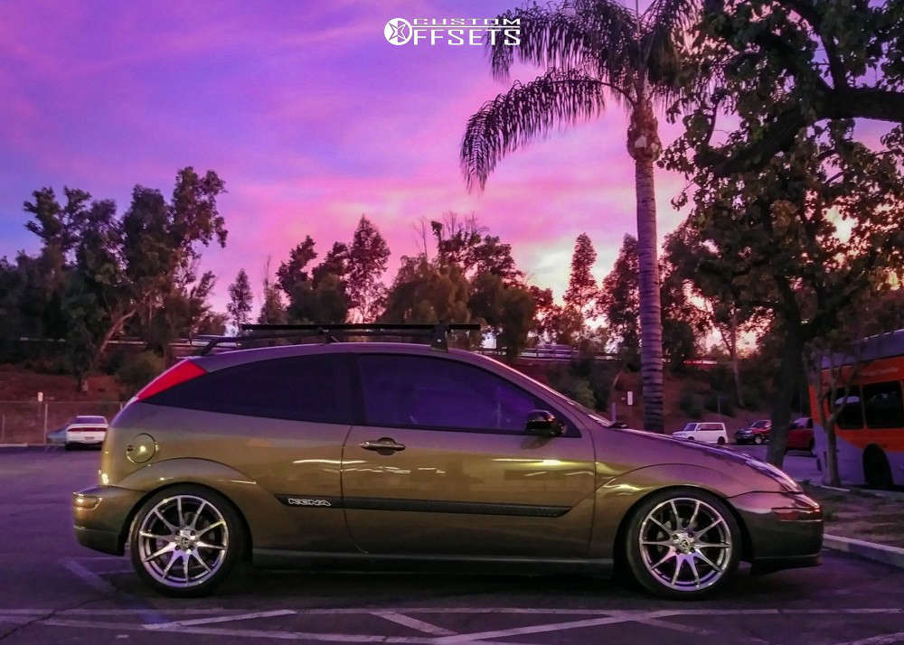 2000 Ford Focus with 17x8 35 Tomason Tn1 and 215/40R17 Yokohama S