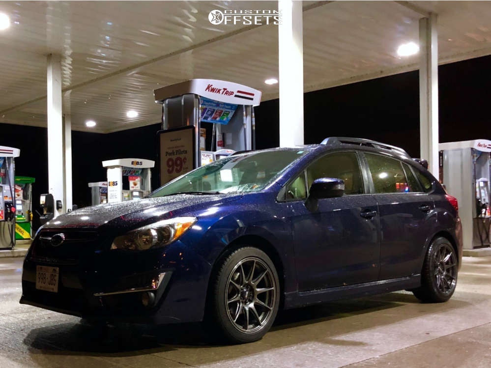 SUBARU　IMPREZA　ポット 1996 Subaru Impreza with 17x7 48 SpeedLine and 215/40R17