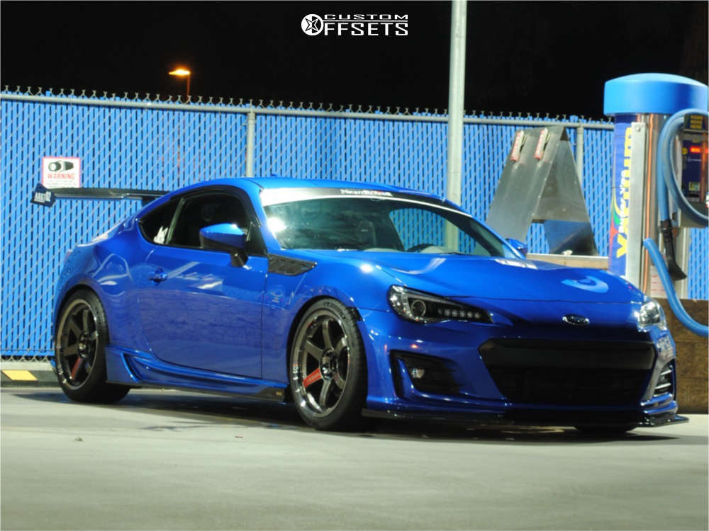 2017 Subaru BRZ with 18x9.5 40 Volk Te37sl and 245/35R18 Michelin