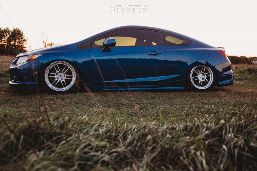 2013 Honda Civic Wheel Offset Tucked Air Suspension 518539 Custom