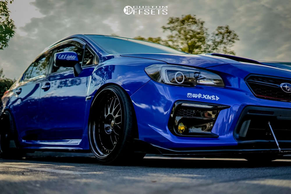 2018 Subaru WRX with 19x10.5 15 Work VS XX and 225/35R19 Toyo