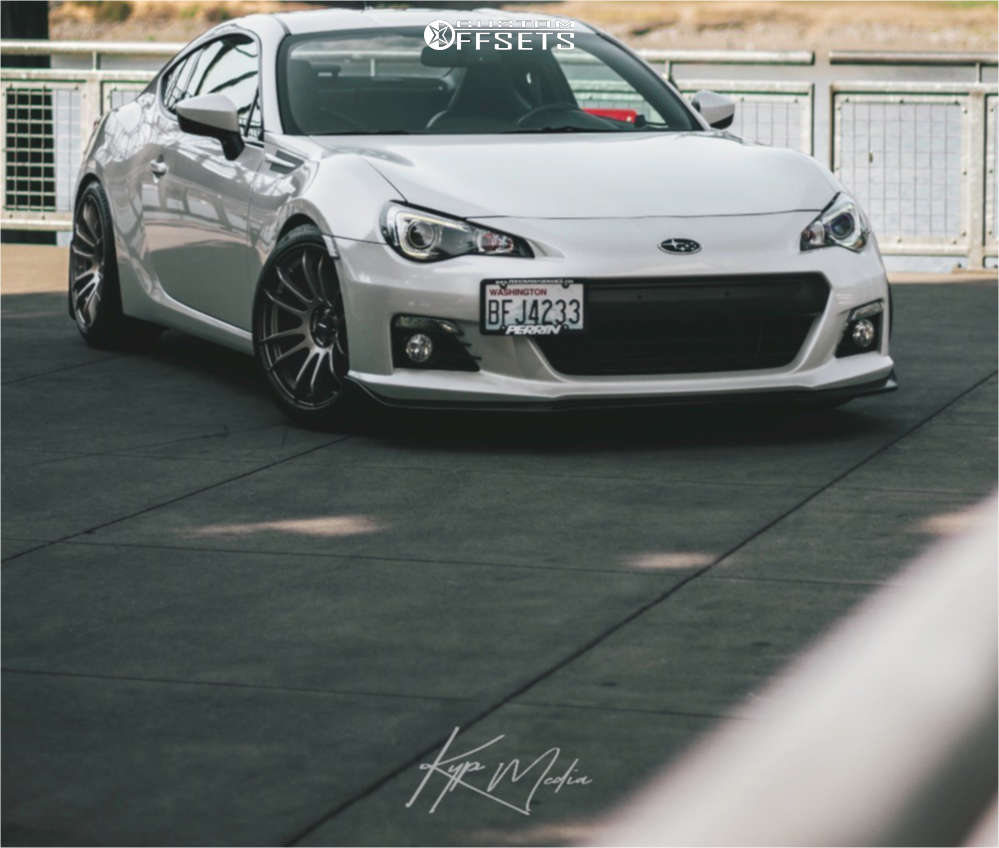 2013 Subaru BRZ with 18x9.5 38 AVID1 AV20 and 235/40R18