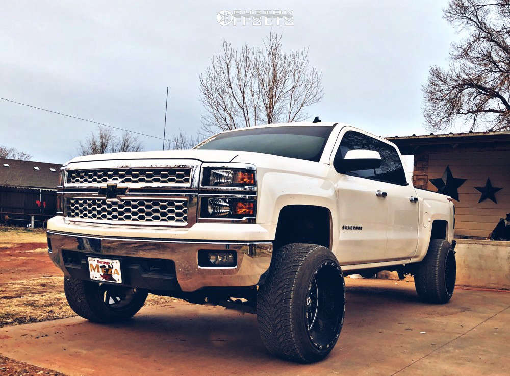 2014 Chevrolet Silverado 1500 with 22x14 -76 TIS 544BM and