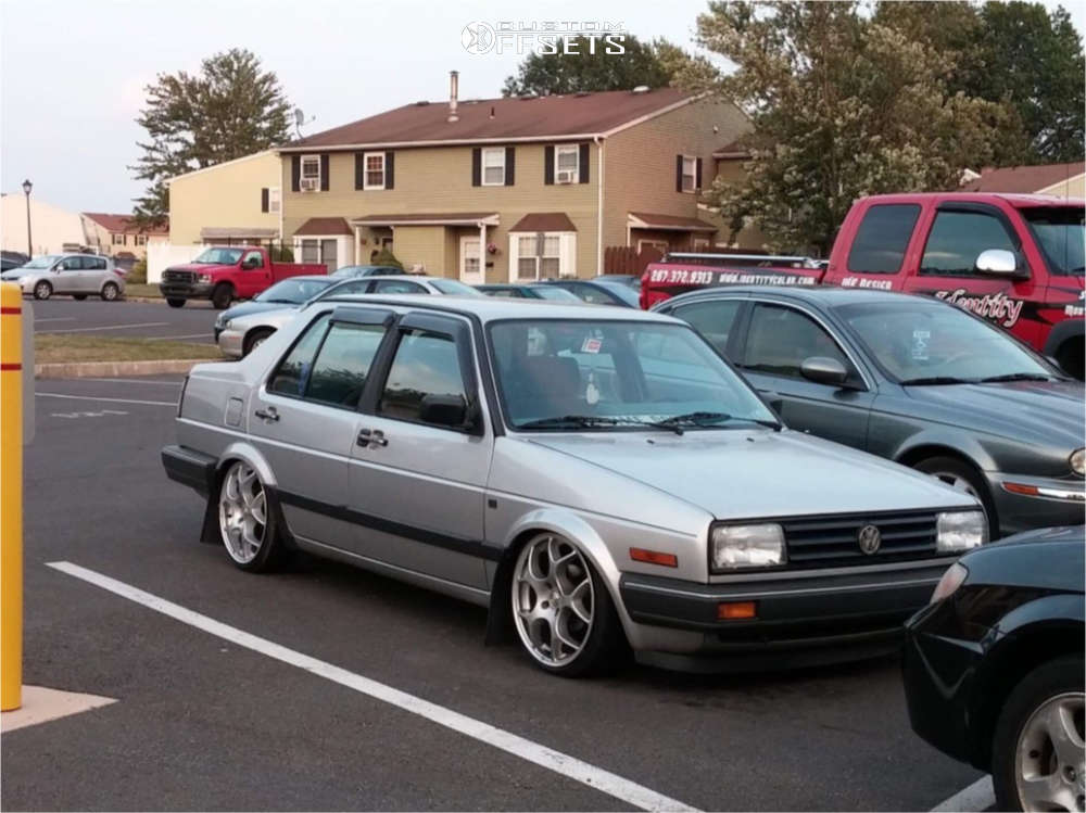 1990 Volkswagen Jetta with 17x7.5 15 TSW Venom and 155/45R17