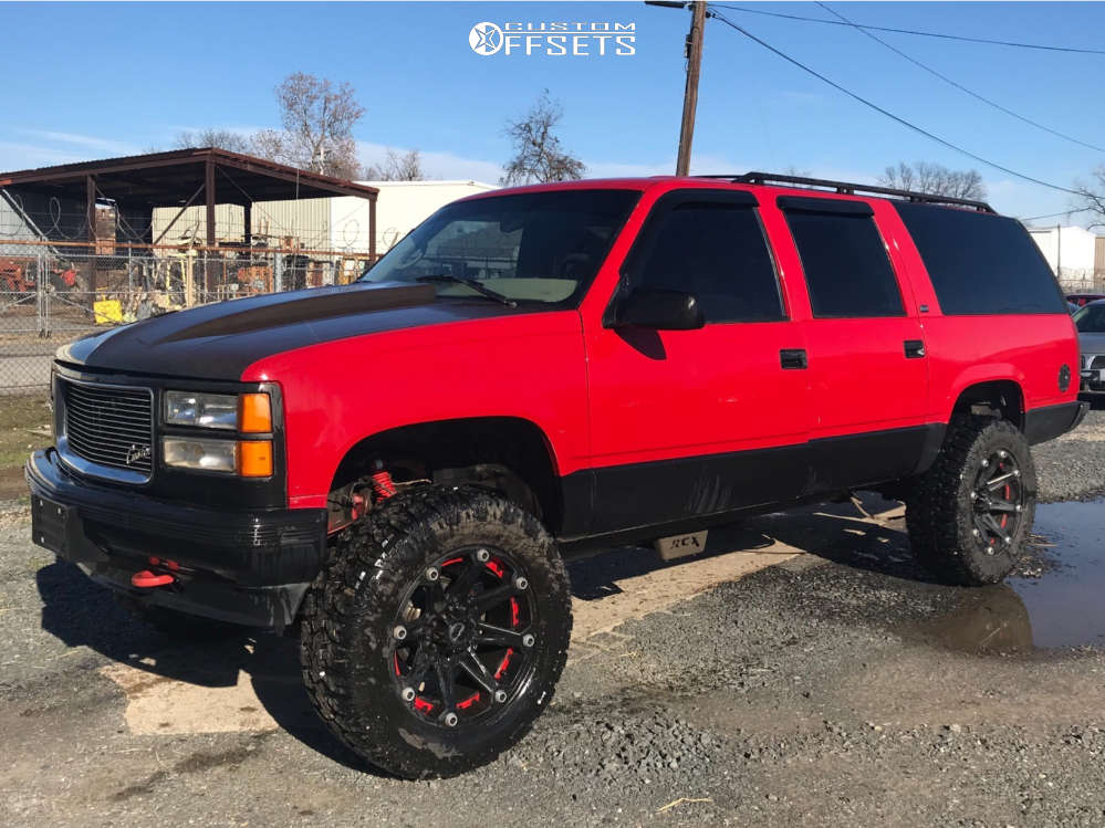 1996 GMC K1500 Suburban with 20x9 -12 Ballistic Jester and