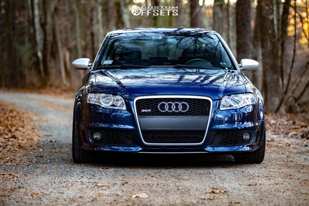 2007 Audi RS4 with 19x10 20 ADV.1 ADV.1.10 and 255/35R19 Firestone