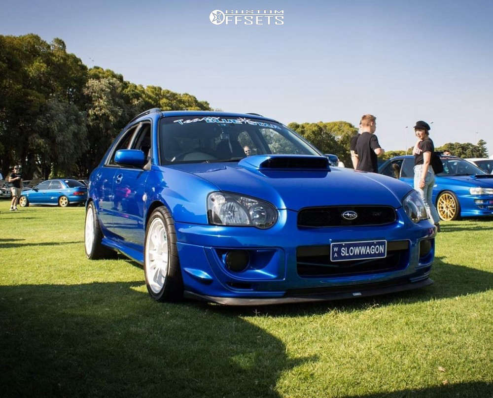 2004 Subaru Impreza with 17x9 48 Rota Fighter and 255/40R17