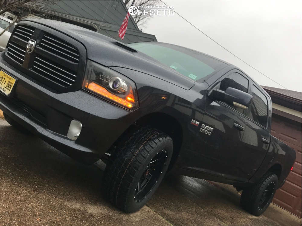 2016 Ram 1500 with 20x10 -19 Ballistic Rage and 305/55R20 Nitto Terra ...