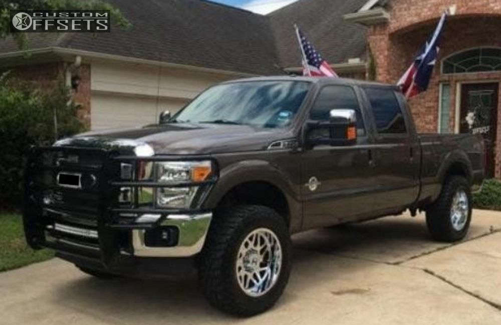 2015 Ford F250 Super Duty with 20x10 19 Hostile Sprocket and 295