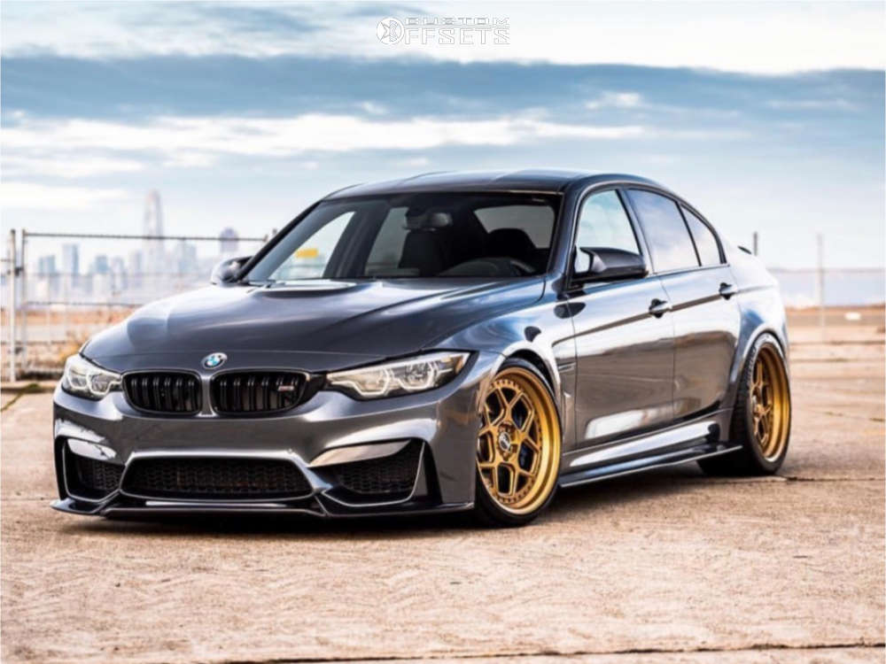 2018 BMW M3 with 20x9.5 18 Sk&Atilde;&para;l SK4 and 265/30R20 Michelin Pilot Super  Sport and Coilovers | Custom Offsets