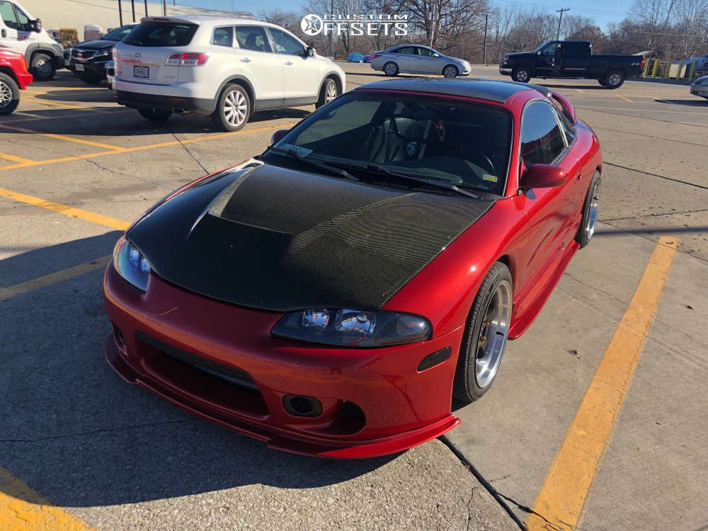 あすか 1997 Mitsubishi Eclipse with 17x9 20 MST Mt07 and 225/40R17