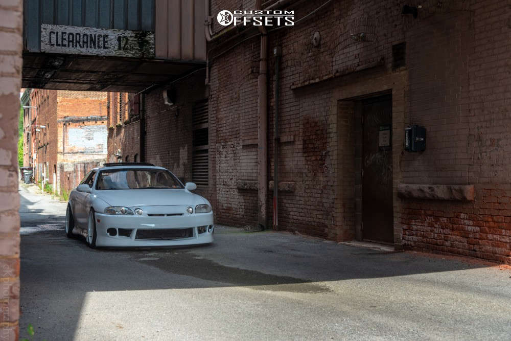 1995 Lexus SC300 with 18x9.5 10 Cosmis Racing XT-006R and