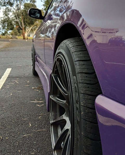 Skyline R33 Rims 1996 Nissan Skyline R33 with 18x9.25 30 Work Emotion and 255/40R18 ...