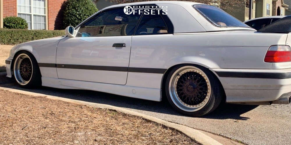 1994 BMW 325i with 17x8 35 BBS Style 5 and 205/30R17 Falken Azenis 